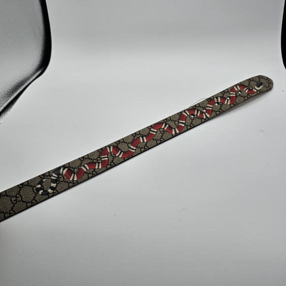 Gucci GG Supreme Kingsnake Brown Belt Size 115 46 434520 - Picture 3 of 4